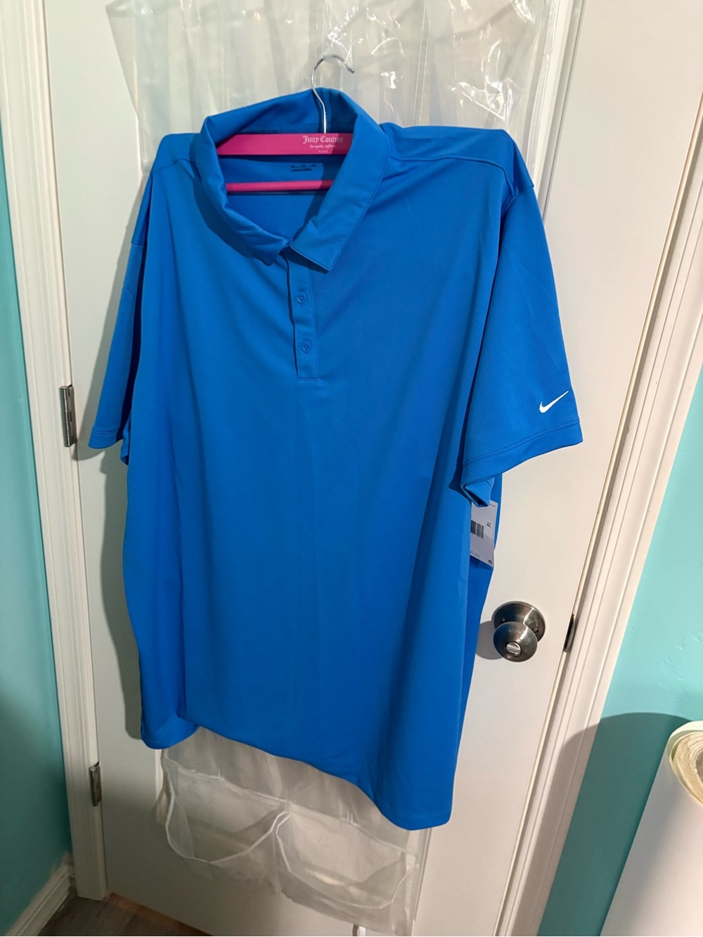 Nike Men’s Bright Blue Short-Sleeve Polo